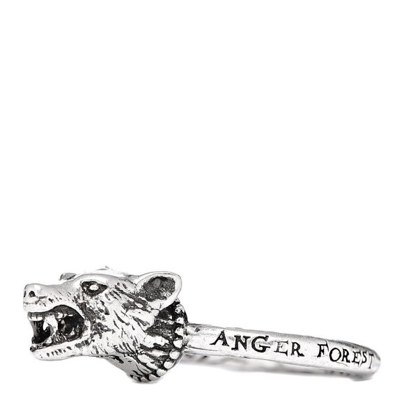 HOST PICK 😍Gucci Anger Forest Wolf Head Ring in Sterling Silver 925 NEW W BOX - Picture 3 of 11